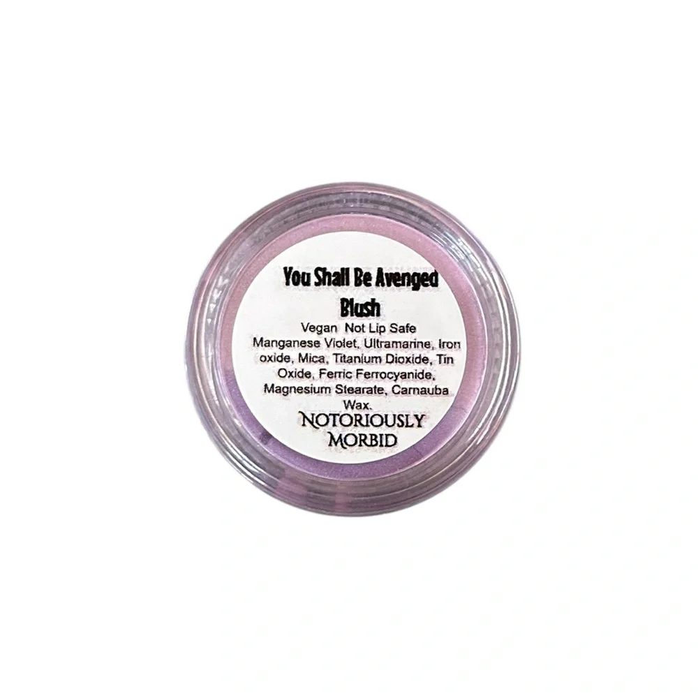 Notoriously Morbid Vegan Loose Powder Blush You Shall Be Avenged Limited Edition